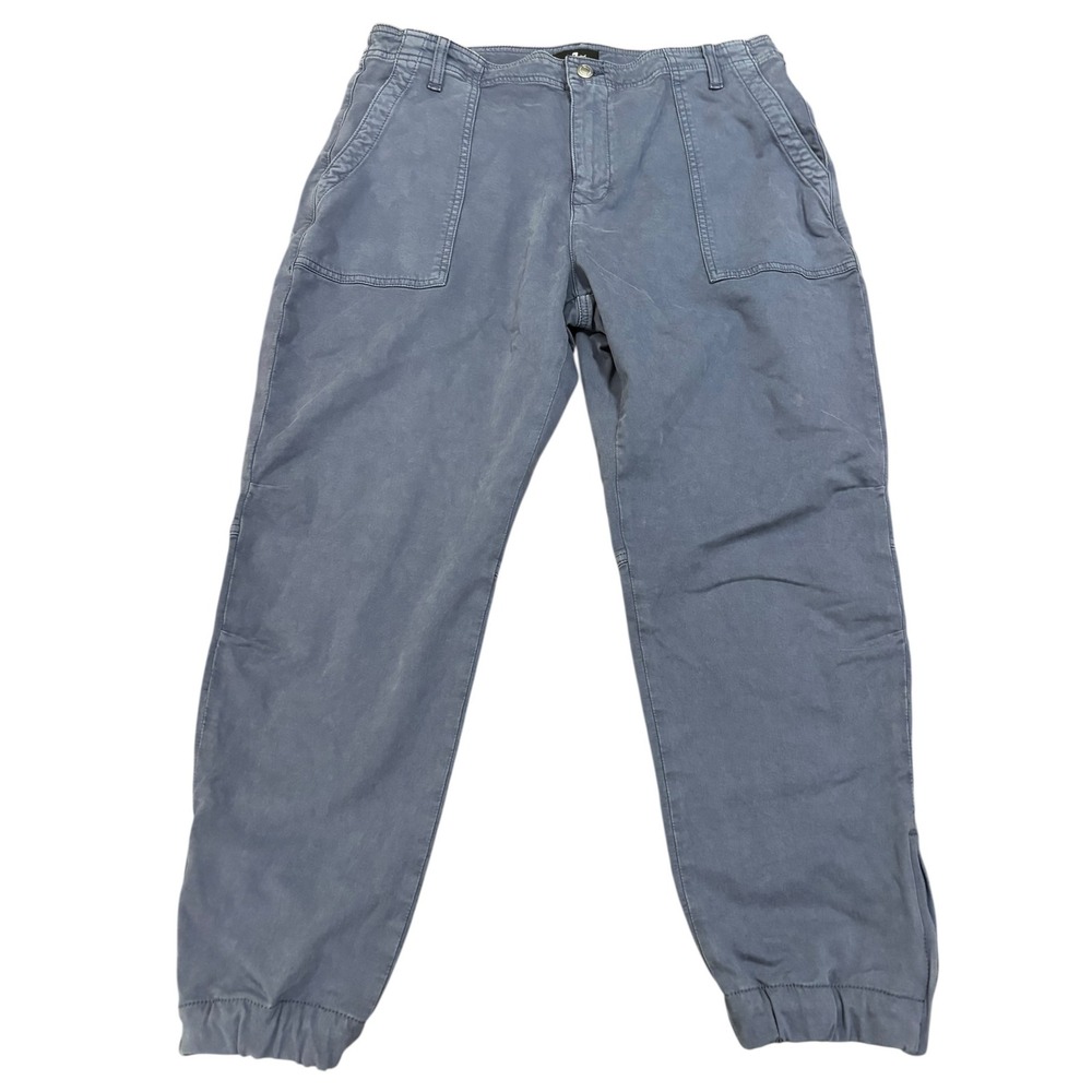 7 For All Mankind Women's Blue Jogger Pants Size 32 Casual Comfort NWOT